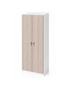 Armadio 2 Ante 90 cm H 247 cm Bianco e Olmo Made in Italy