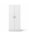 Armadio 2 Ante 90 cm H 247 cm bianco frassinato Made in Italy