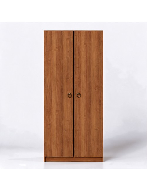 Armadio 2 Ante 90 cm H 247 cm noce antico Made in Italy