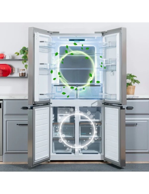 Frigorifero 4 porte NF da 84 cm. Sharp SJ-NFA35IHXID 487 litri Advance No Frost inox classe D