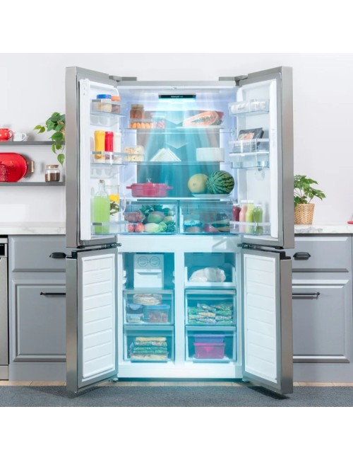 Frigorifero 4 porte NF da 84 cm. Sharp SJ-NFA35IHXID 487 litri Advance No Frost inox classe D