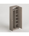 Armadio portascope con 5 ripiani Gabriella 180 colore olmo