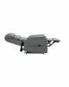 Poltrona Alzapersona Elettrica Lia 2 Motori in Tessuto Grigio Elephant Recliner