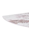 Tavolo girevole allungabile Astrid piano ceramica effetto marmo Arabesque Pandora Lucido 160x90x76H