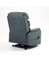 Poltrona Alzapersona Elettrica Lia 2 Motori in Tessuto Grafite Recliner