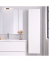 Colonna Sospesa per Bagno Mike 137 cm Bianco frassinato Reversibile Made in Italy