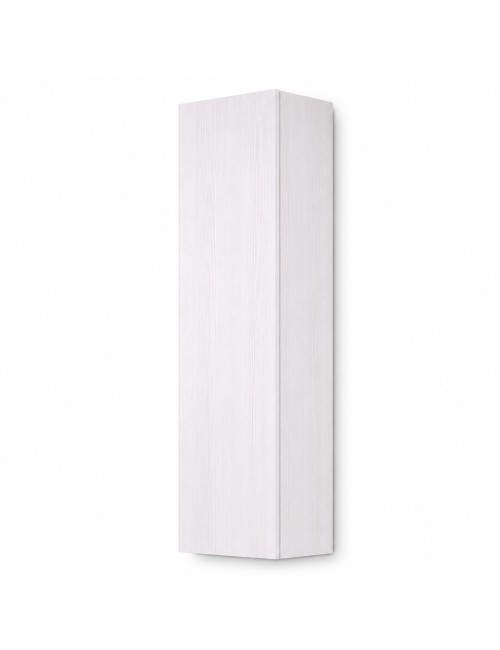 Colonna Sospesa per Bagno Mike 137 cm Bianco frassinato Reversibile Made in Italy