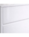 Mobile Bagno Sospeso 80 cm Mike con Lavabo e 2 Cassetti Bianco lucido Made in Italy