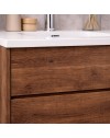 Mobile Bagno Sospeso 80 cm Mike con Lavabo e 2 Cassetti Rovere Naturale Made in Italy