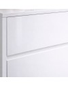 Mobile Bagno Sospeso 70 cm Mike con Lavabo e 2 Cassetti Bianco lucido Made in Italy