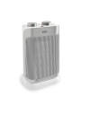 Termoventilatore Ceramico Argo Boogie 1500W Oscillante Bianco e Argento
