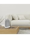 Termoventilatore Ceramico Argo Boogie 1500W Oscillante Bianco e Argento
