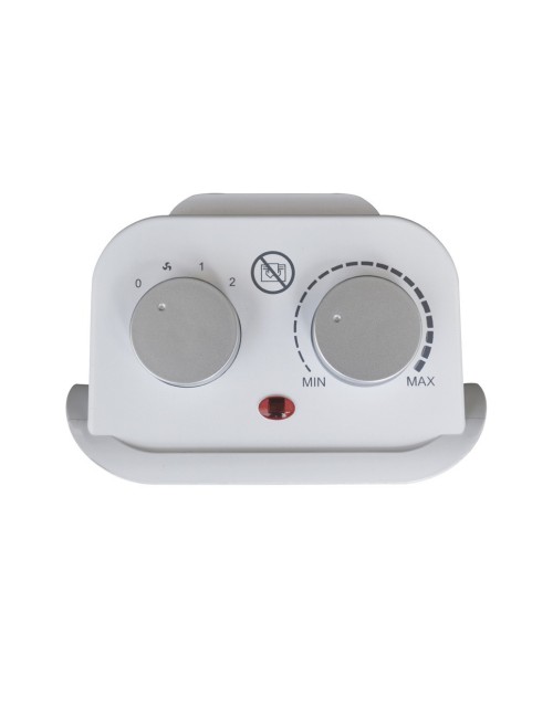 Termoventilatore Ceramico Argo Boogie 1500W Oscillante Bianco e Argento