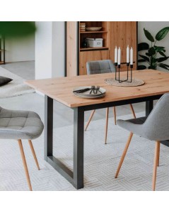 Tavolo Allungabile 160X90X75H Denver 50 Colore Quercia Antracite