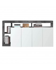 Madia 4 Ante Mogol 184x42x93H Colore Bianco Lucido Ossido Prezzo