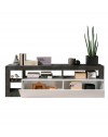 Mobile porta Tv Mogol 184x42x58H colore bianco lucido ossido