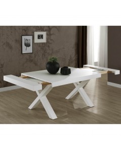 Tavolo allungabile Gondar 180x100 cm. Colore Bianco Larice Prezzo