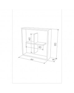 Libreria Pensile Kiss 60x60x16 RF140101 Prezzo