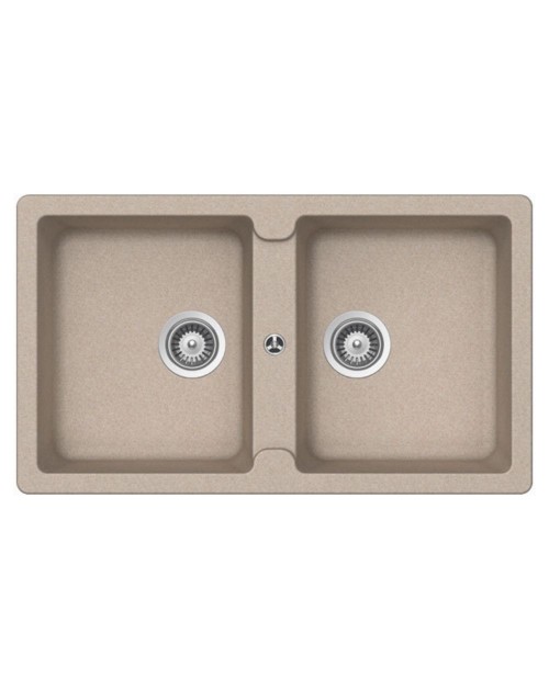 Lavello 2 vasche Granitovero862v Samet colore avena