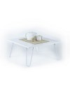Tavolino da salotto quadrato Illia 60x60 MT190403 colore bianco