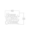 Scritta decorativa home sweet home 40x33 cm MT192410 colore nero