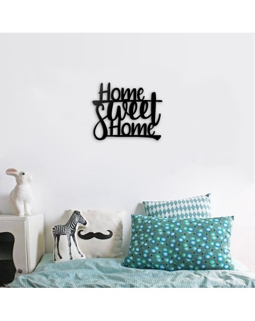 Scritta decorativa home sweet home 40x33 cm MT192410 colore nero