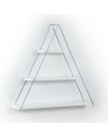 Mensola triangolare 3 ripiani Moset MT191003 colore bianco