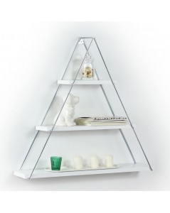 Mensola Triangolare 3 Ripiani Moset MT191003 Colore Bianco Prezzo