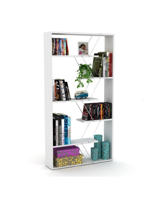 Libreria Tars 84x24x157H RF1603242 colore bianco