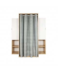 Guardaroba 150x56x184h Krell RF200101 Colore Rovere Bianco Prezzo