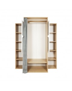 Guardaroba 150x56x184h Krell RF200101 Colore Rovere Bianco Prezzo