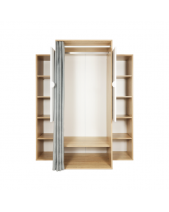 Guardaroba 150x56x184h Krell RF200101 Colore Rovere Bianco Prezzo