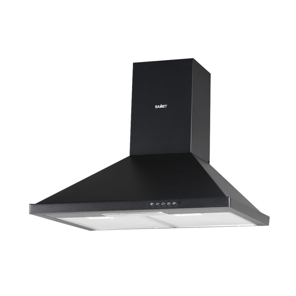 Cappa a piramide 60 cm Eolo60 Samet colore nero