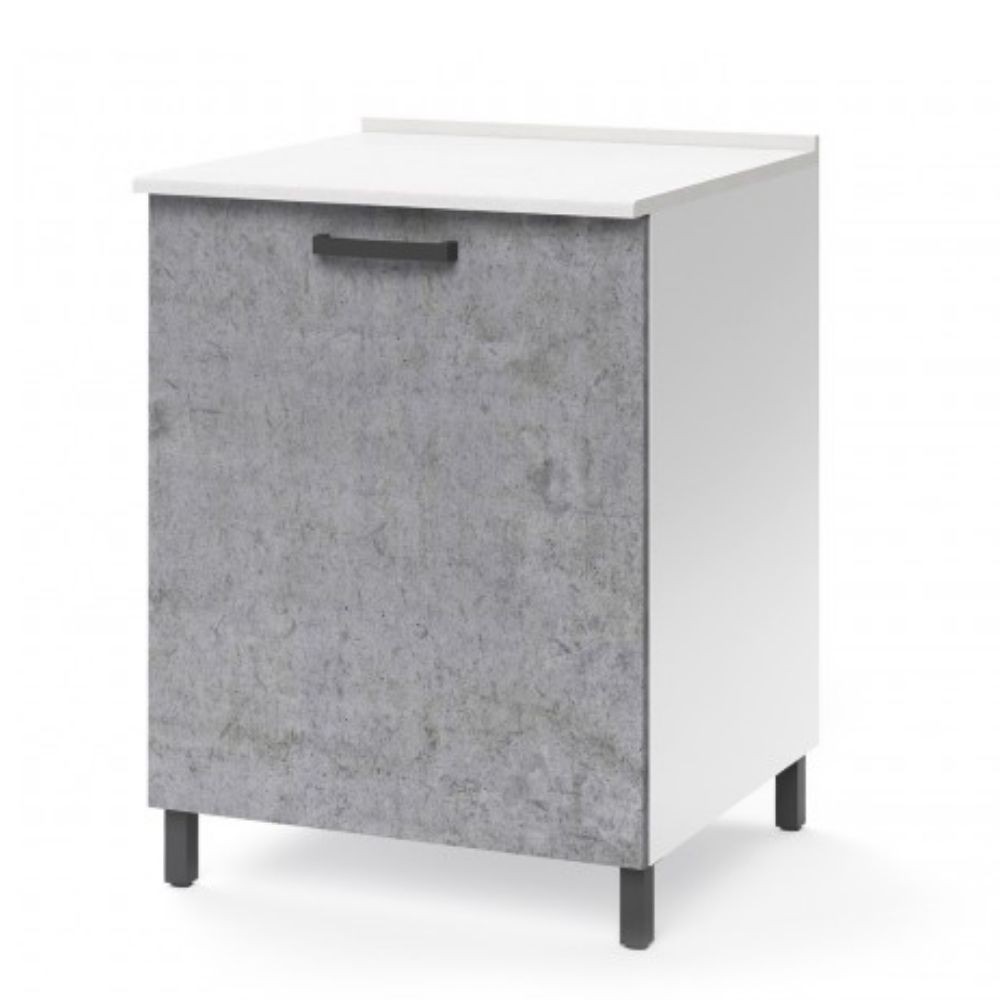 Base cucina con anta 60x50x85H colore cemento