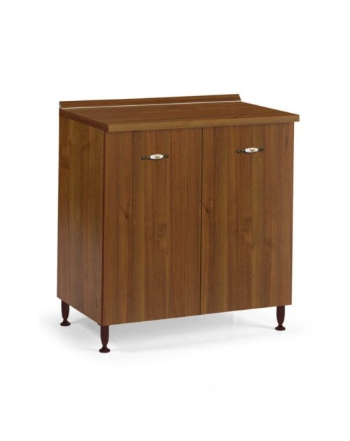 Base cucina due ante 80x50x85H colore noce antico