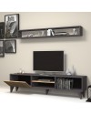 Soggiorno porta TV Amore colore nero rovere