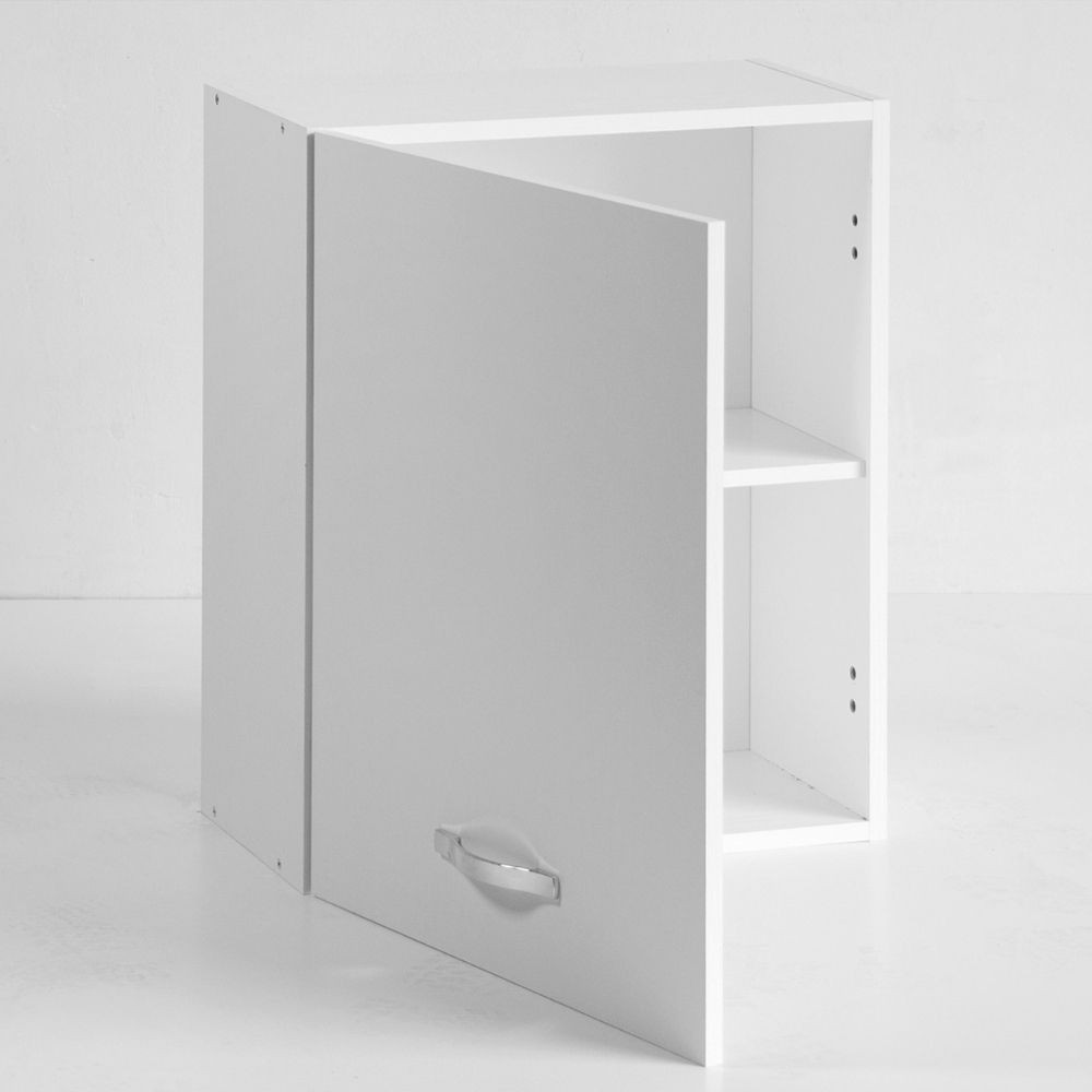 Pensile Cucina Con 1 Anta – Legno, Colore Bianco, Dimensioni 60x30x31 Cm, Con Ripiano Interno