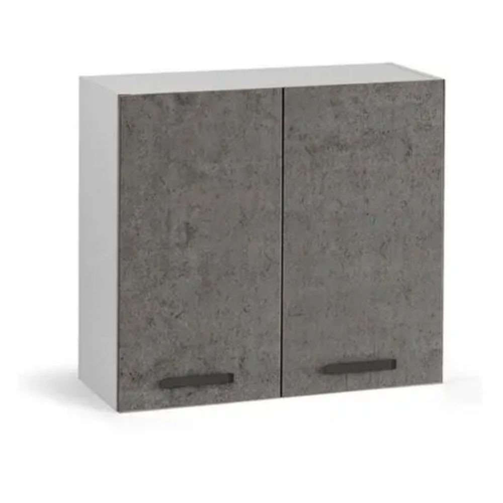 Pensile cucina doppia anta 80x32x72H colore cemento