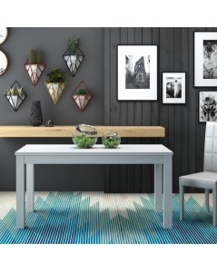 Tavolo 160x90 Allungabile a 240 cm Elindo Colore Bianco Frassinato