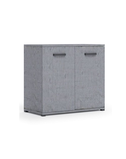 Mobile multiuso 90x45x80 ingresso e ufficio Mini Viareggio colore cemento