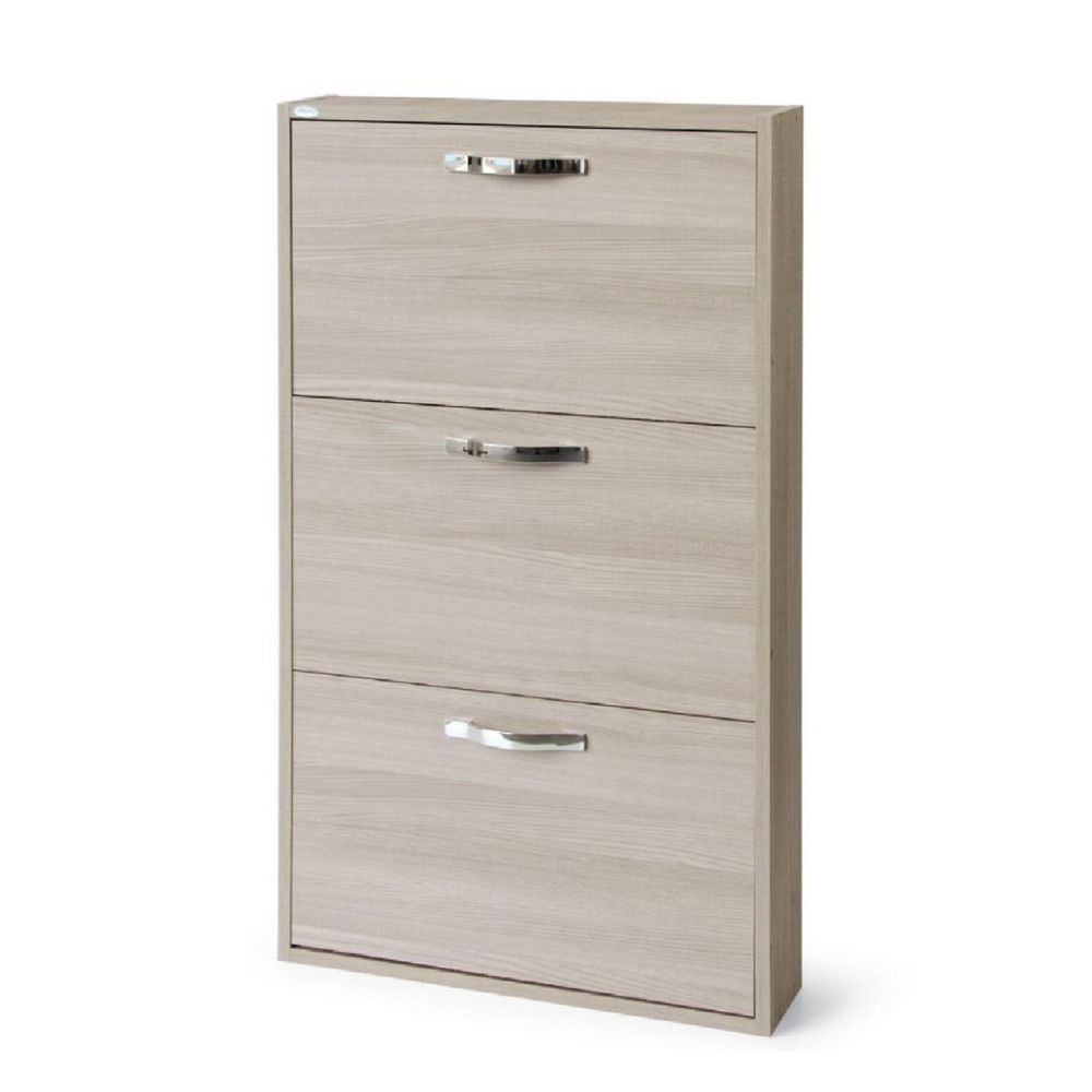 Scarpiera 3 ante slim salvaspazio 108x65x15 Serena colore olmo